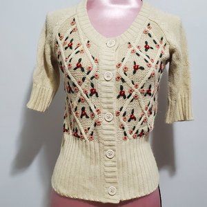 twenty one rose-print cardigan